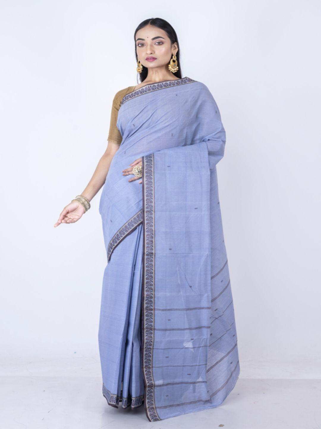 morchari woven design pure cotton saree