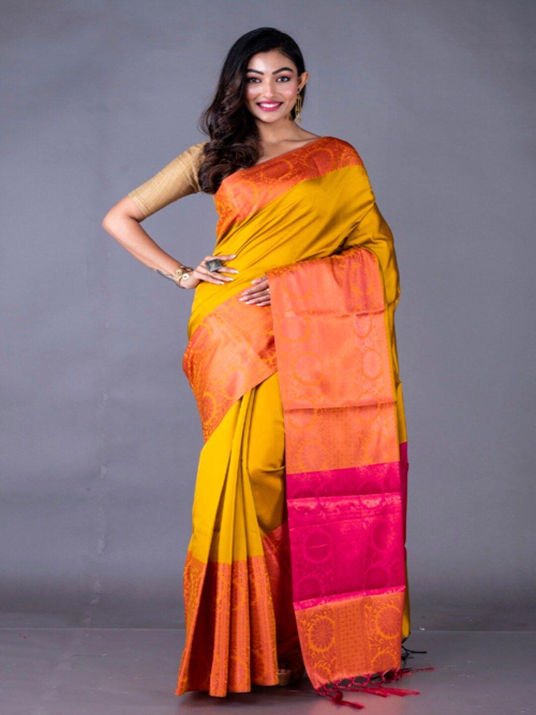 morchari zari banarasi saree with woven design border