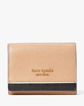 morgan colourblock mini tri-fold wallet