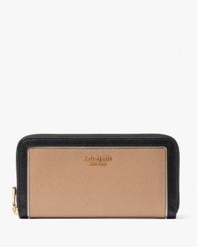 morgan colourblock zip-around continental wallet