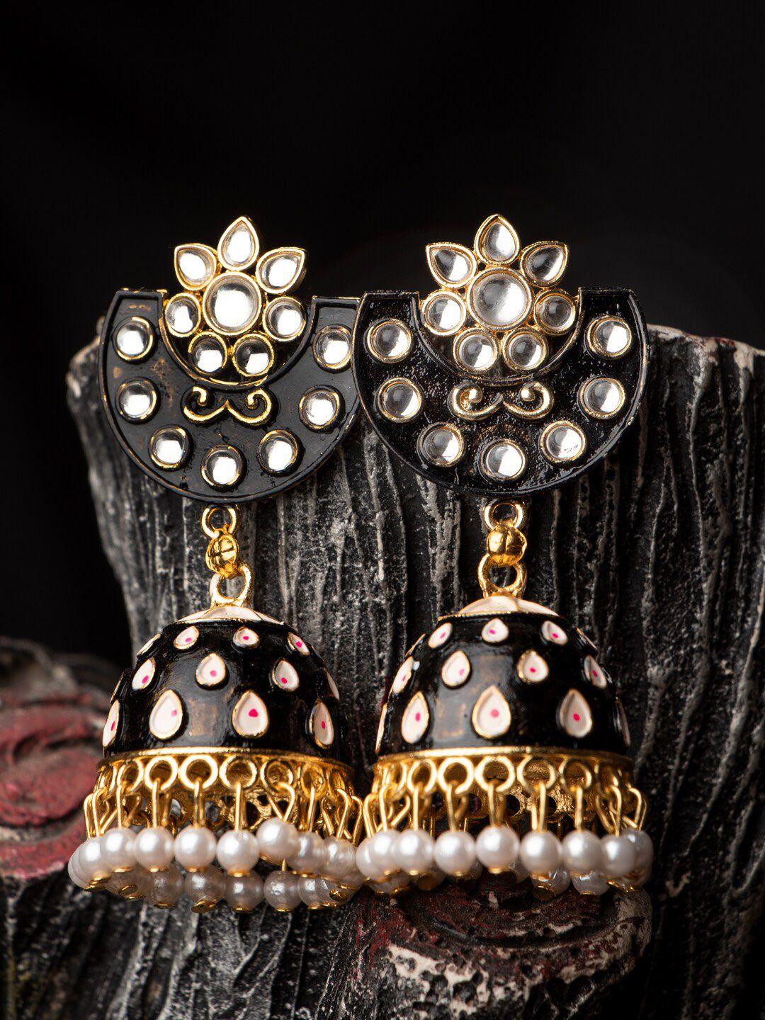 morkanth jewellery black contemporary drop earrings