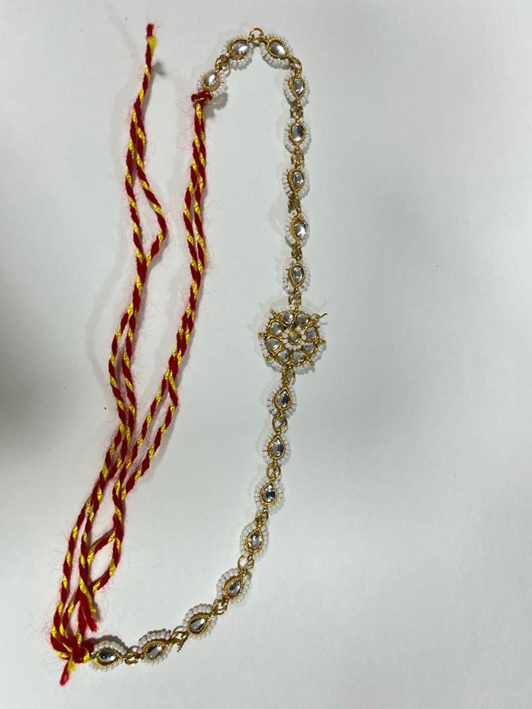 morkanth jewellery gold-plated kundan-studded sheeshphool