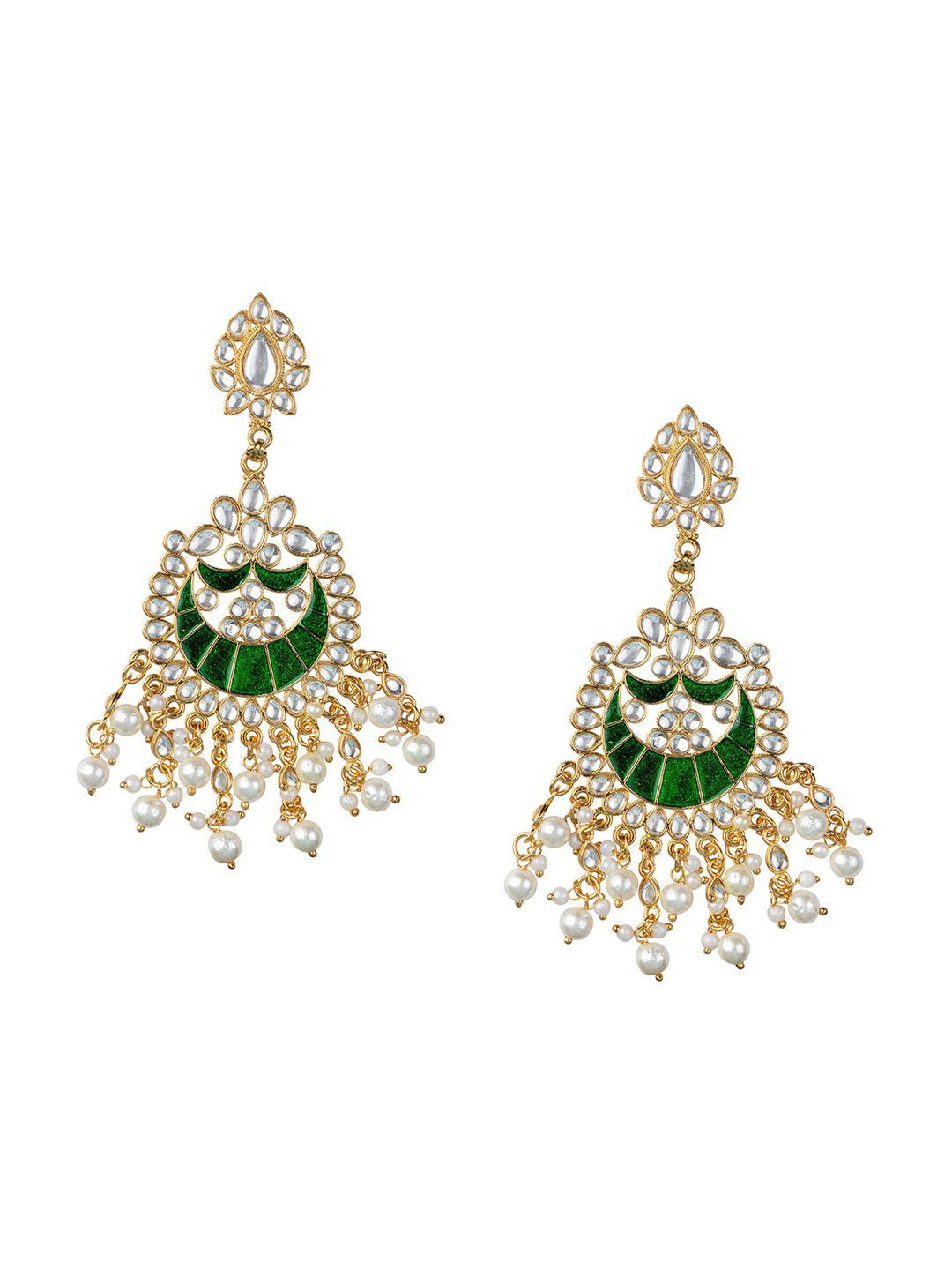 morkanth jewellery green contemporary drop earrings