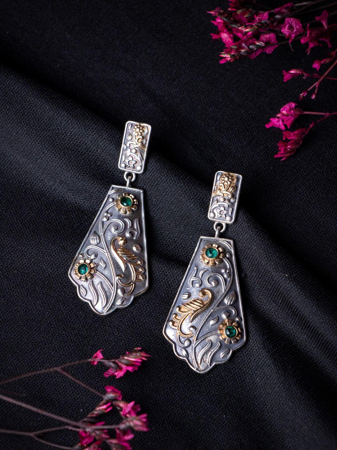 morkanth jewellery silver plated & gold plated handcrafted contemporary drop earrings