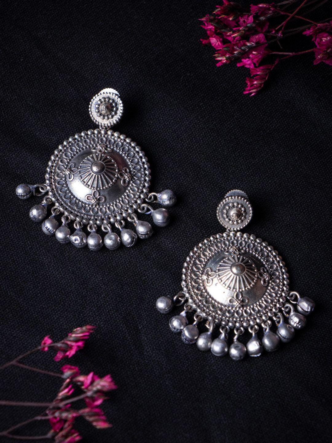 morkanth jewellery silver-plated contemporary drop earrings