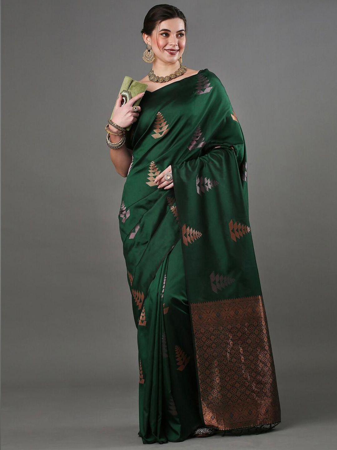 morly ethnic motif woven design zari kanjeevaram saree