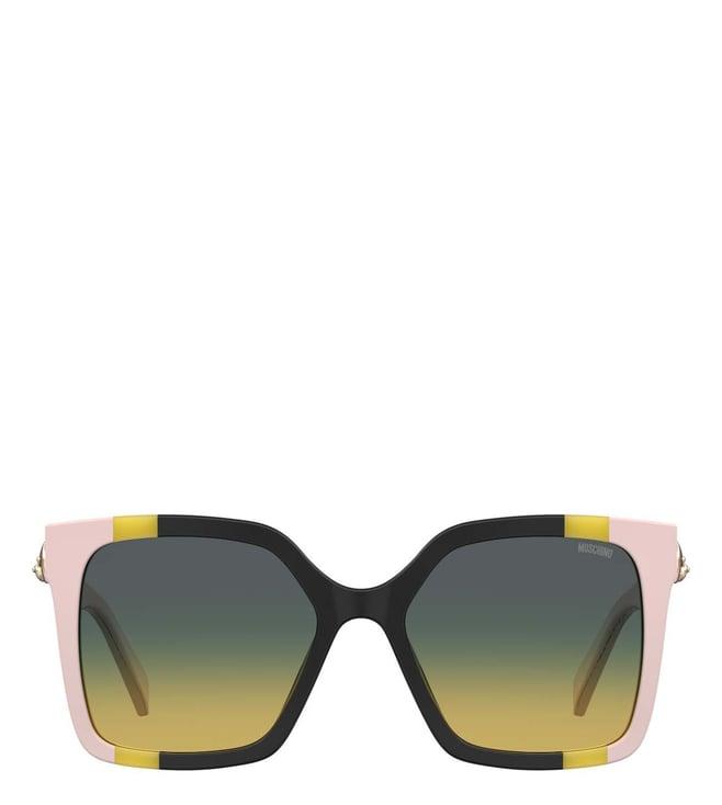 moschino 20471371c55je uv protected square sunglasses for women