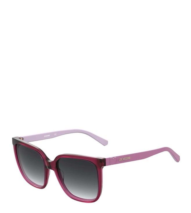 moschino love 2044008cq569o polarized grey square sunglasses for women
