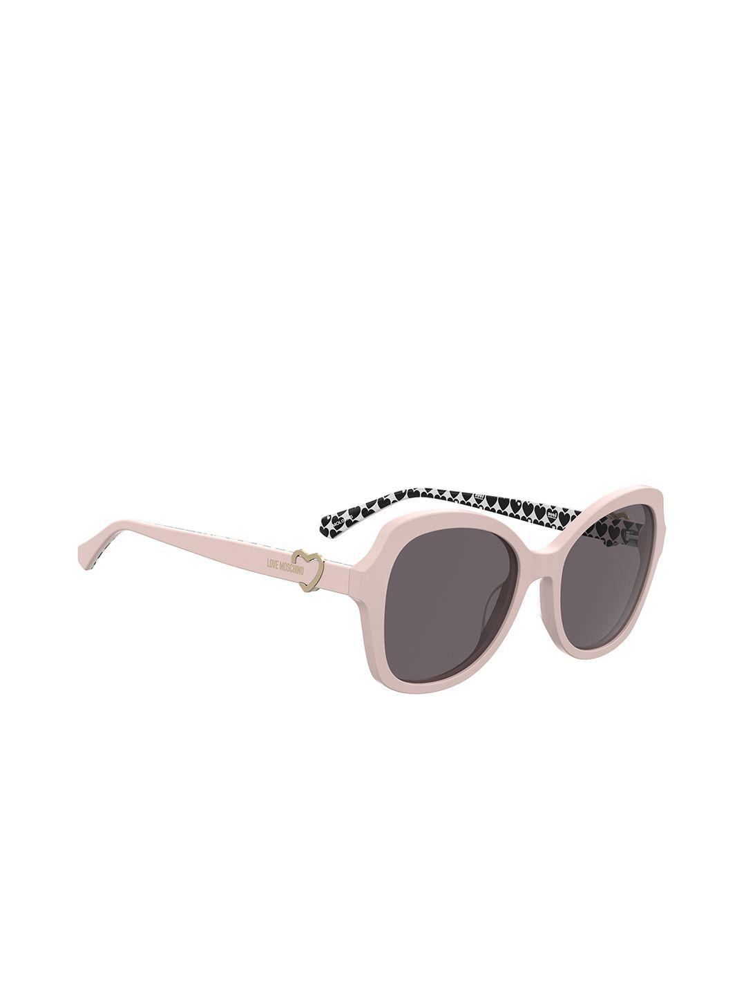 moschino love women butterfly sunglasses with uv protected lens 20590535j55ir