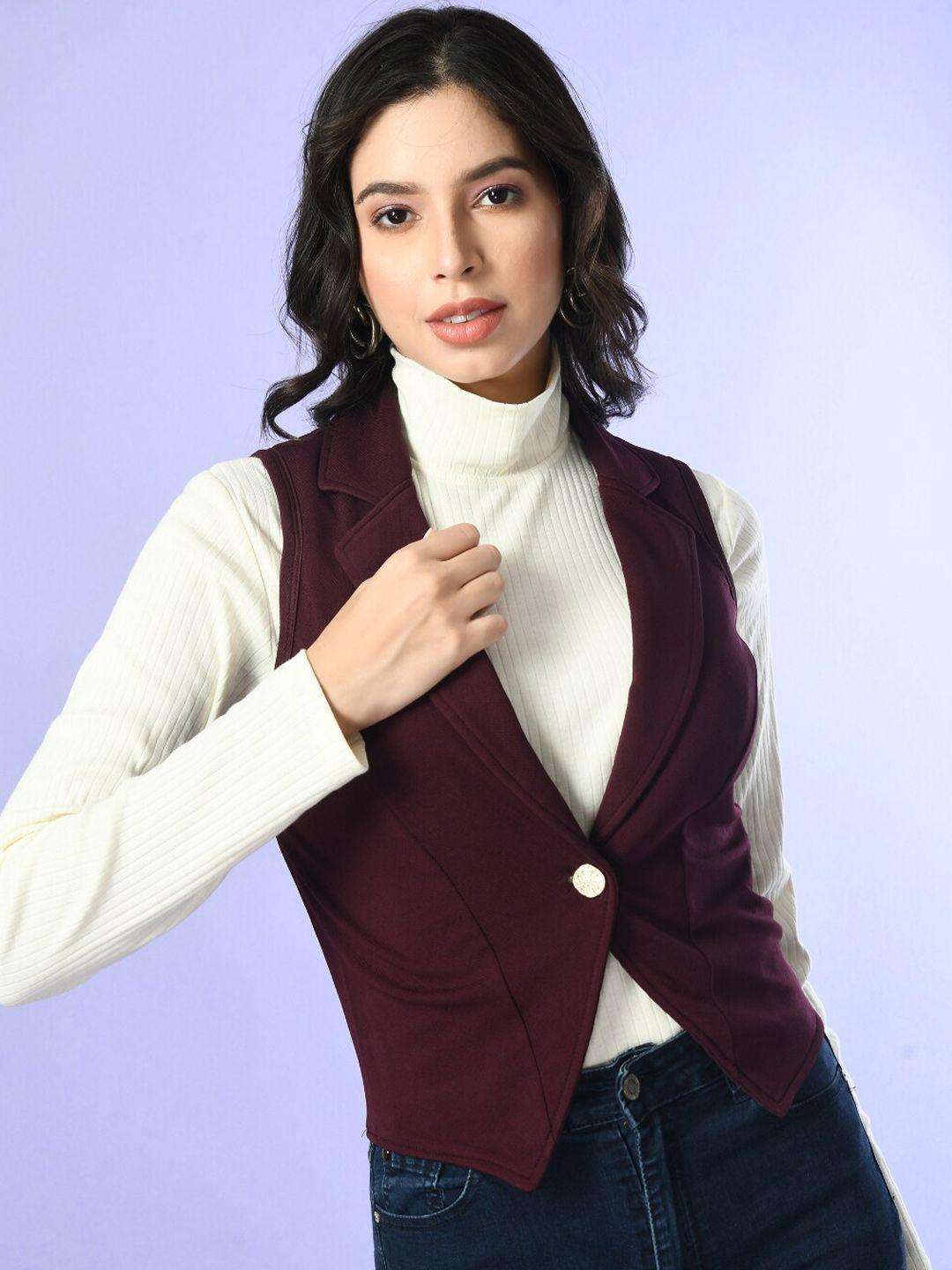 moshe lapel collar crop waistcoat