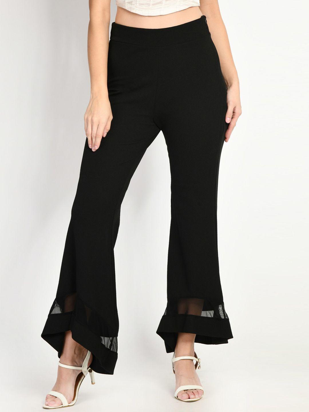 moshe women relaxed fit high-rise bootcut trousers
