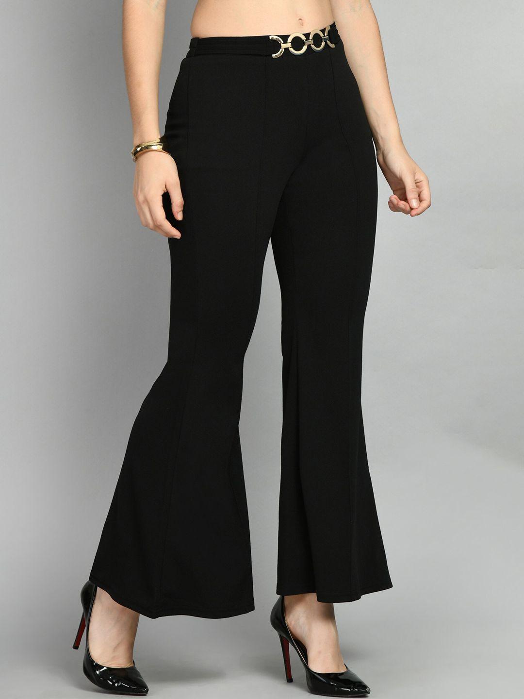 moshe women relaxed high-rise bootcut trousers