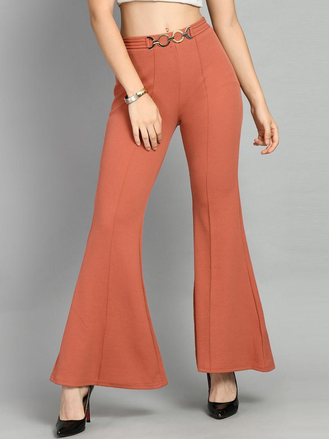 moshe women relaxed high-rise bootcut trousers