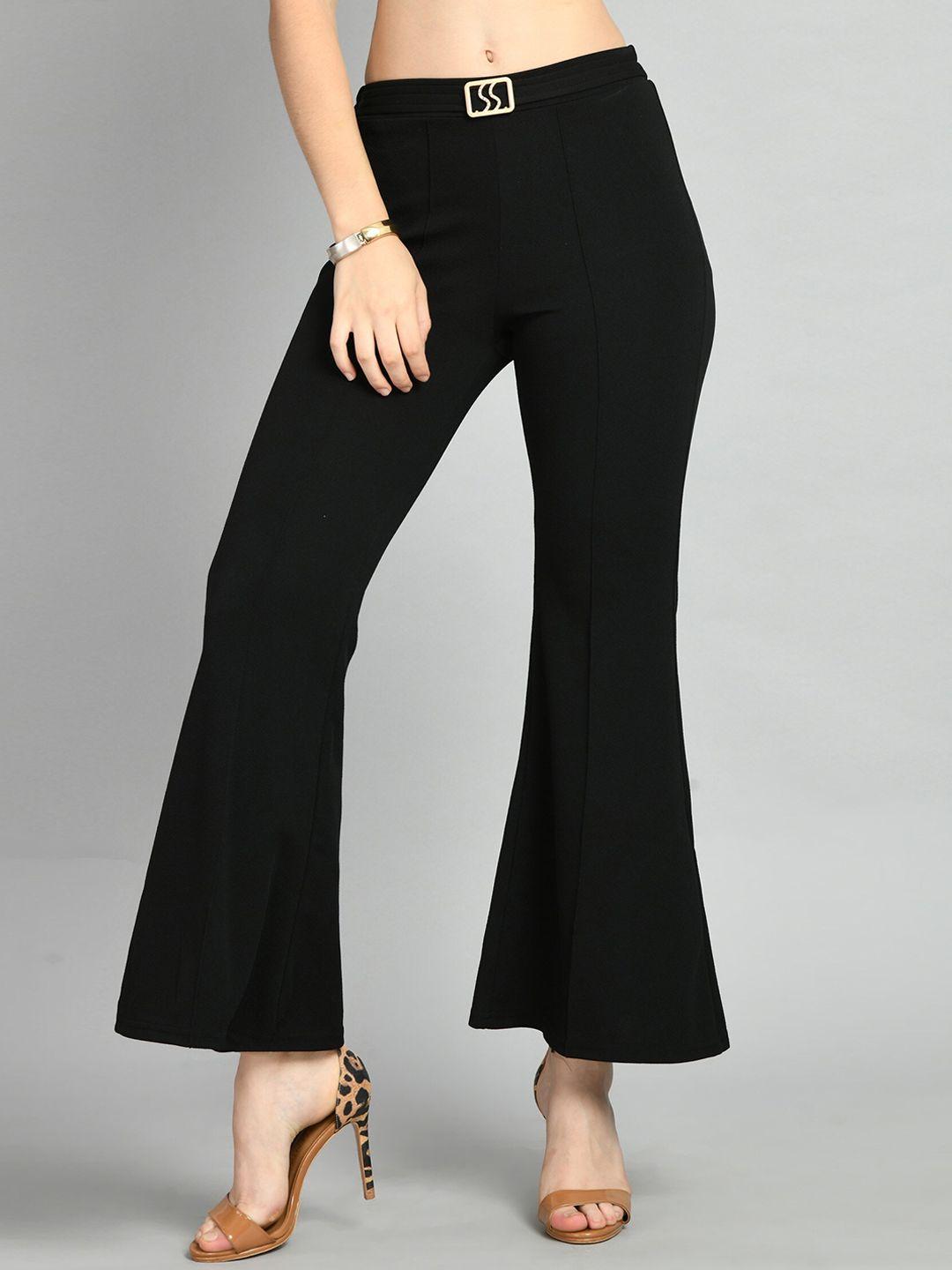 moshe women relaxed high-rise bootcut trousers