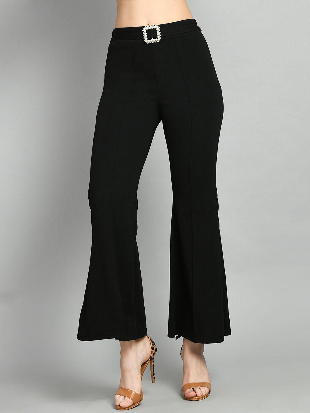 moshe women relaxed high-rise bootcut trousers