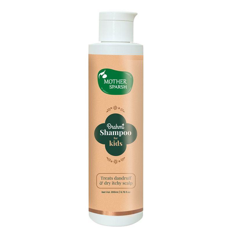 mother sparsh brahmi anti-dandruff hair shampoo for kids to treat dry & itchy scalp