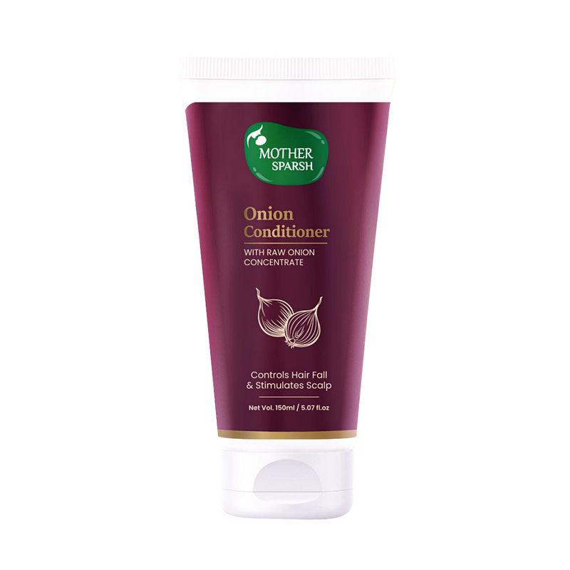 mother sparsh onion conditioner with raw onion concentrate to control hair fall & stimulate scalp