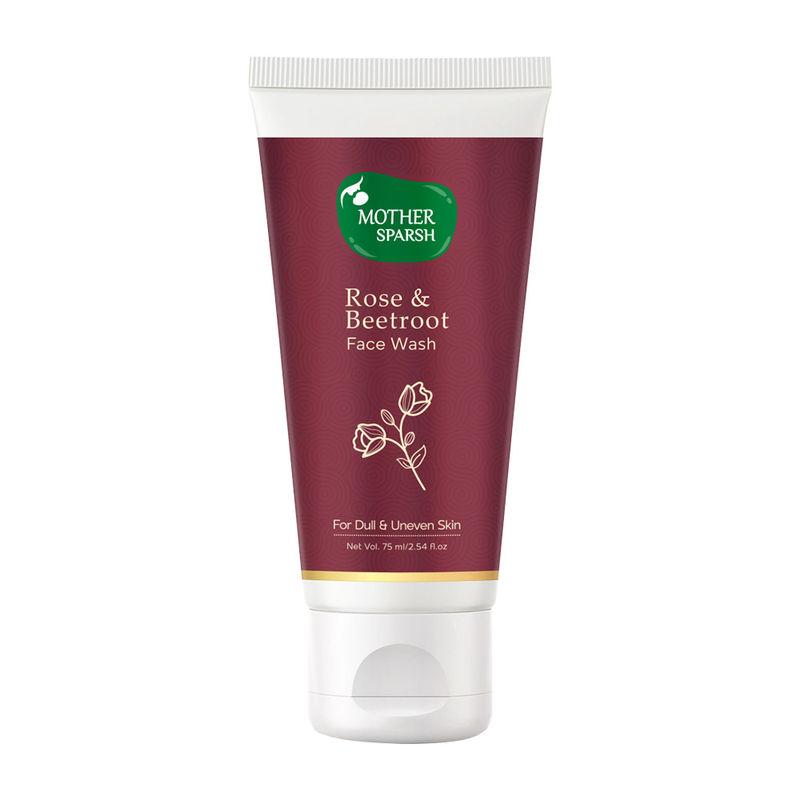 mother sparsh rose & beetroot face wash for dull & uneven skin