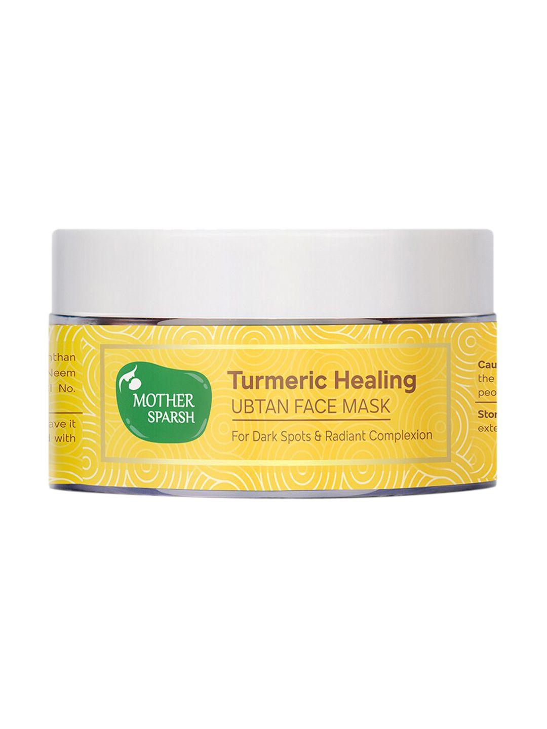 mother sparsh turmeric healing ubtan face mask with honey & kesar - 50 g