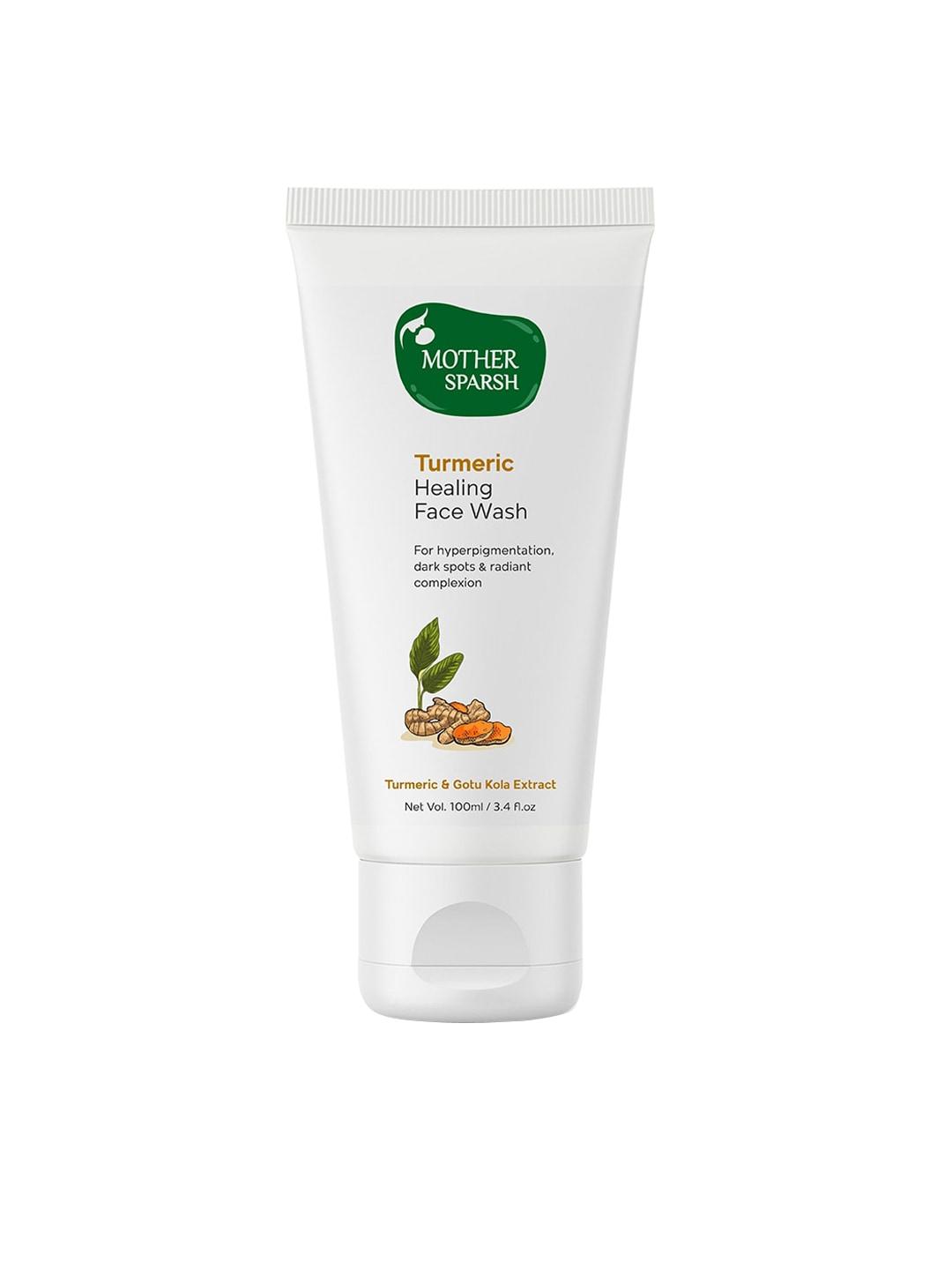 mother sparsh white turmeric healing face wash 100ml