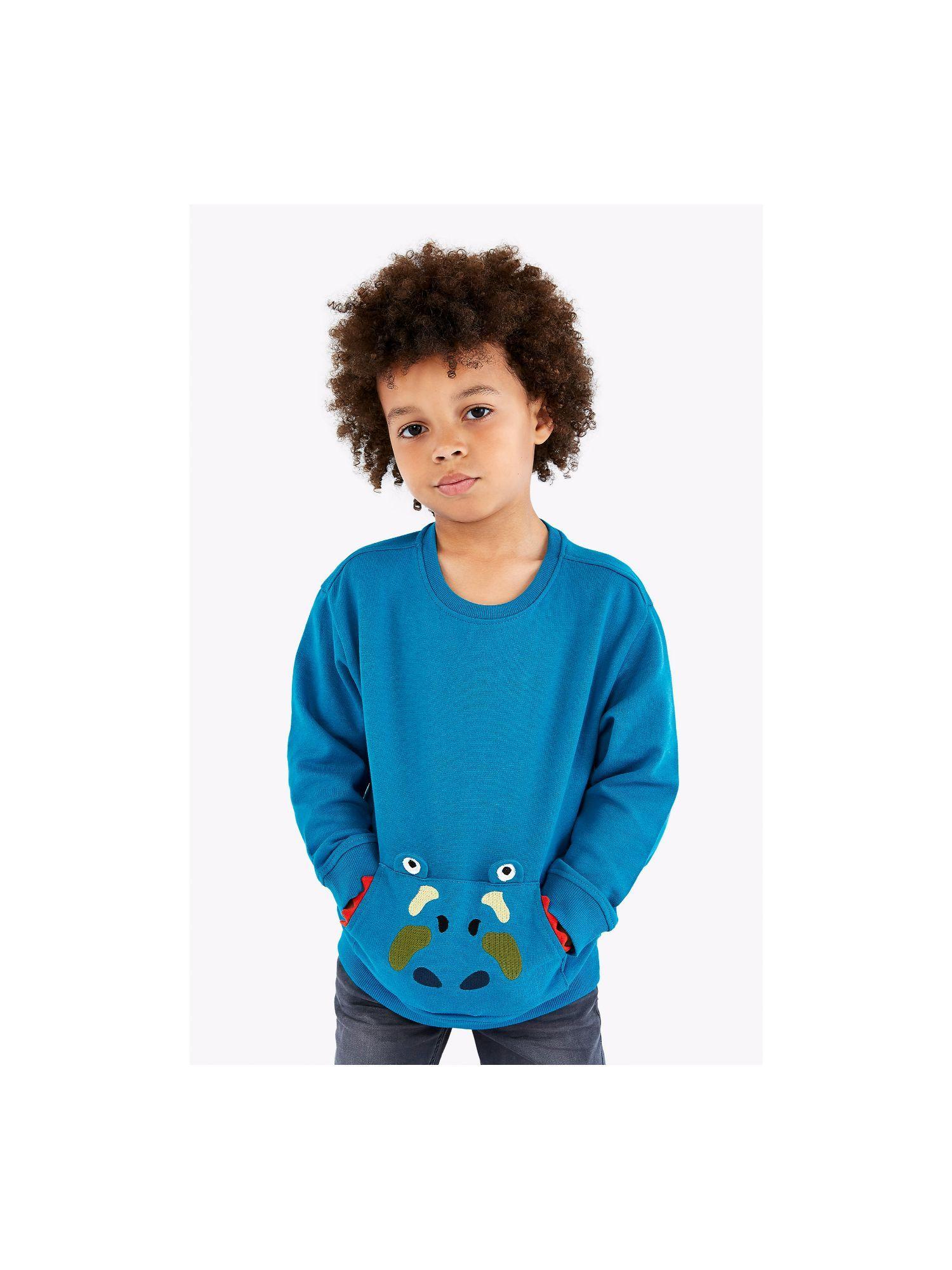 mother care mb je blue dino crew sweatshirt