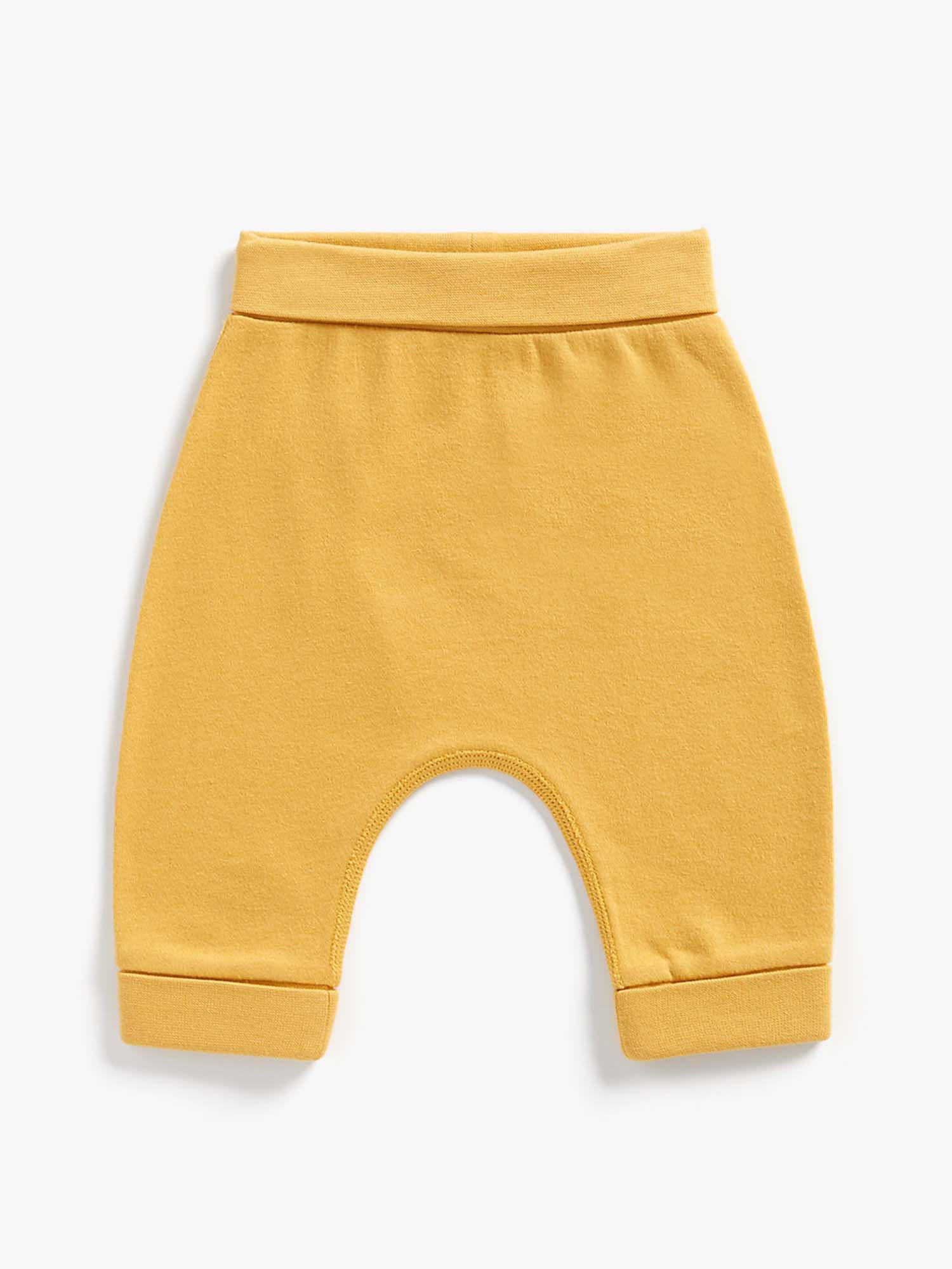 mother care mustard solid jogger