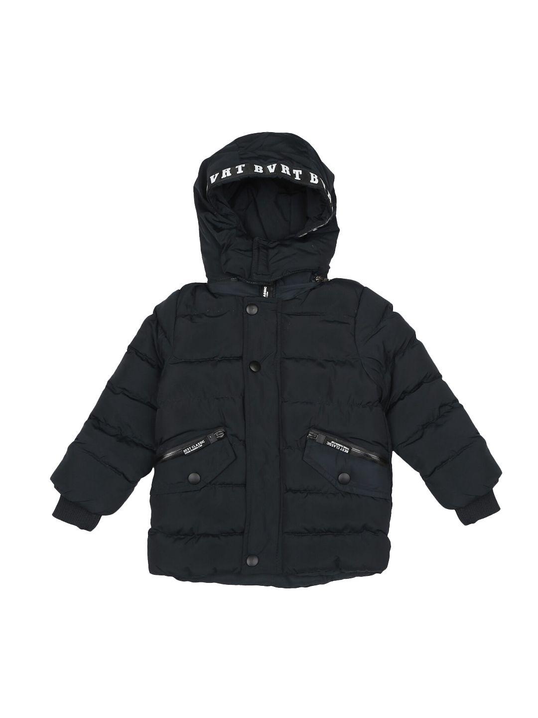mothercare boys black longline parka jacket