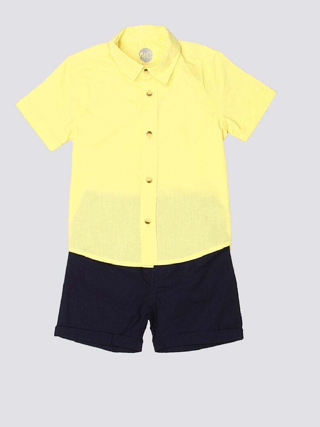 mothercare boys pure cotton shirt with shorts