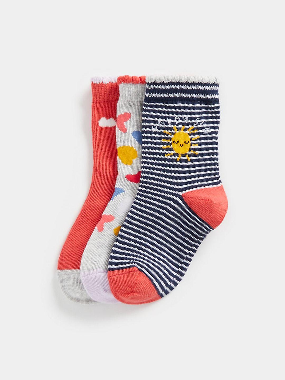 mothercare girls pack of 3 ankle length socks
