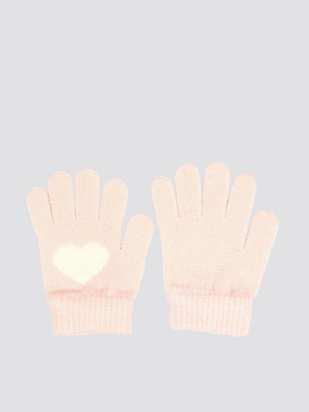 mothercare girls patterned winter gloves