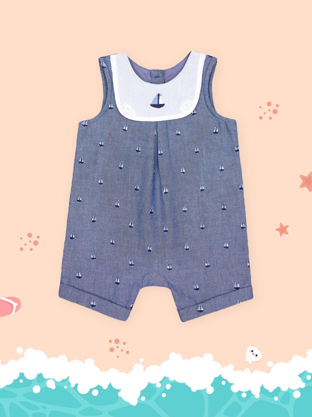 mothercare-infant-boys-blue-embroidered-pure-cotton-rompers