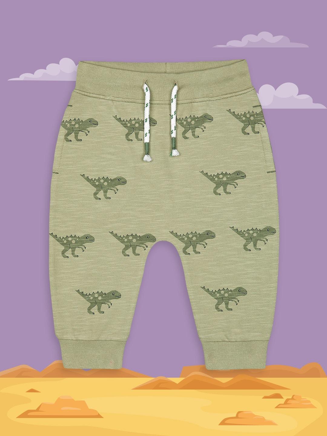 mothercare infant boys green printed joggers