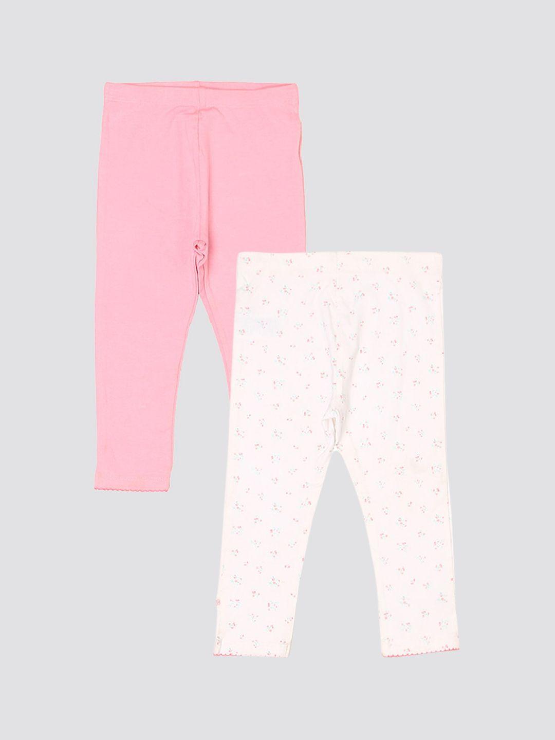 mothercare infants pack of 2 printed cotton ankle length leggings