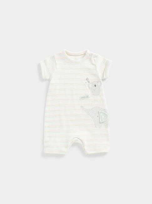 mothercare kids beige applique romper