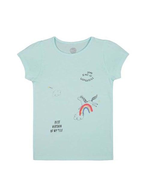 mothercare kids blue printed top