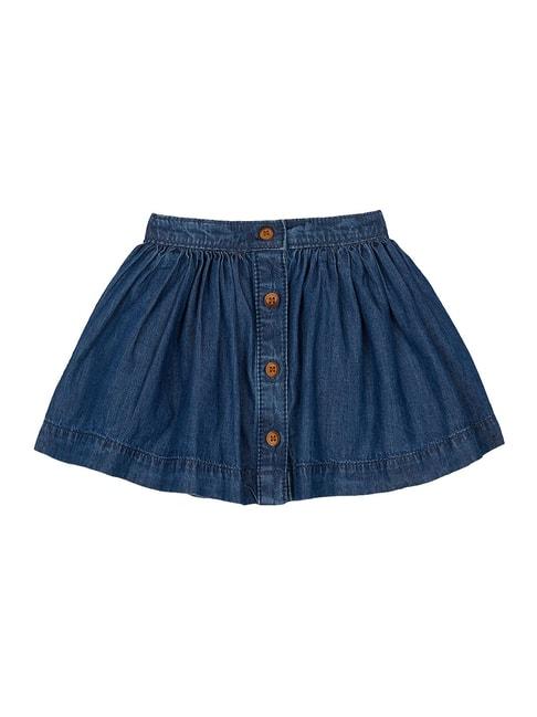 mothercare kids blue solid skirt