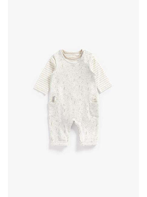 mothercare-kids-grey-&-white-striped-full-sleeves-dungree-with-bodysuit