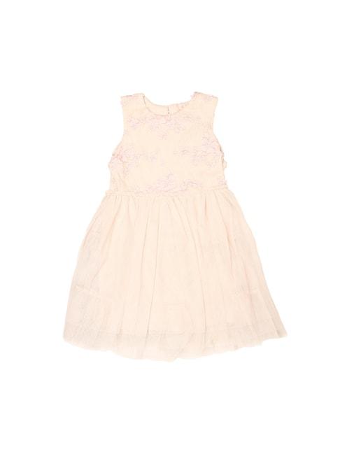 mothercare kids pink self design dress