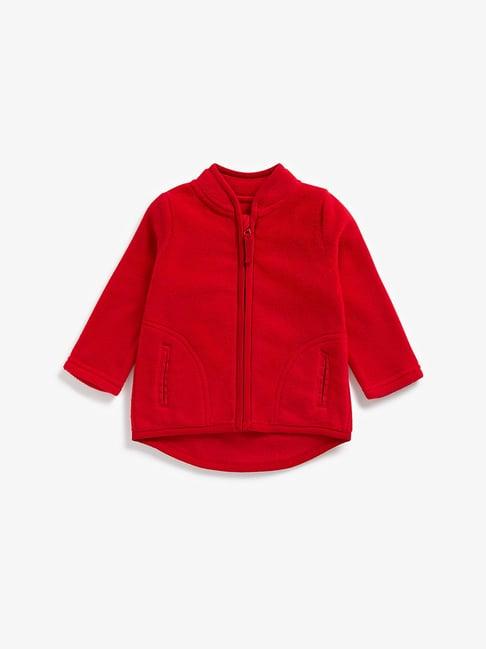 mothercare kids red solid full sleeves sweatshirt