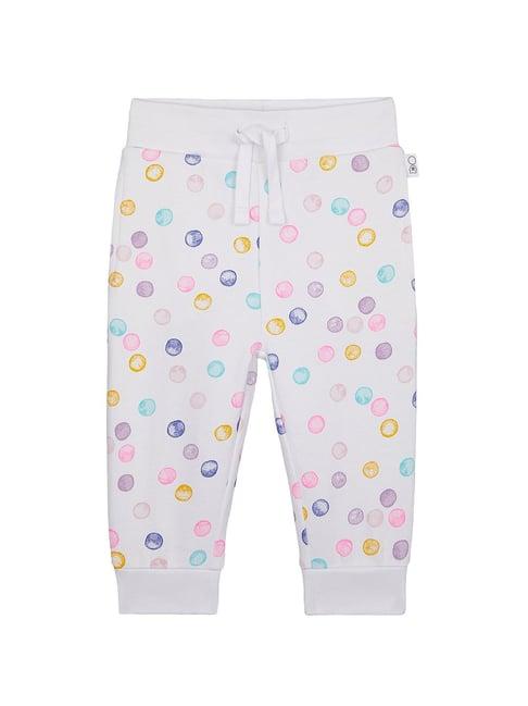 mothercare kids white printed joggers