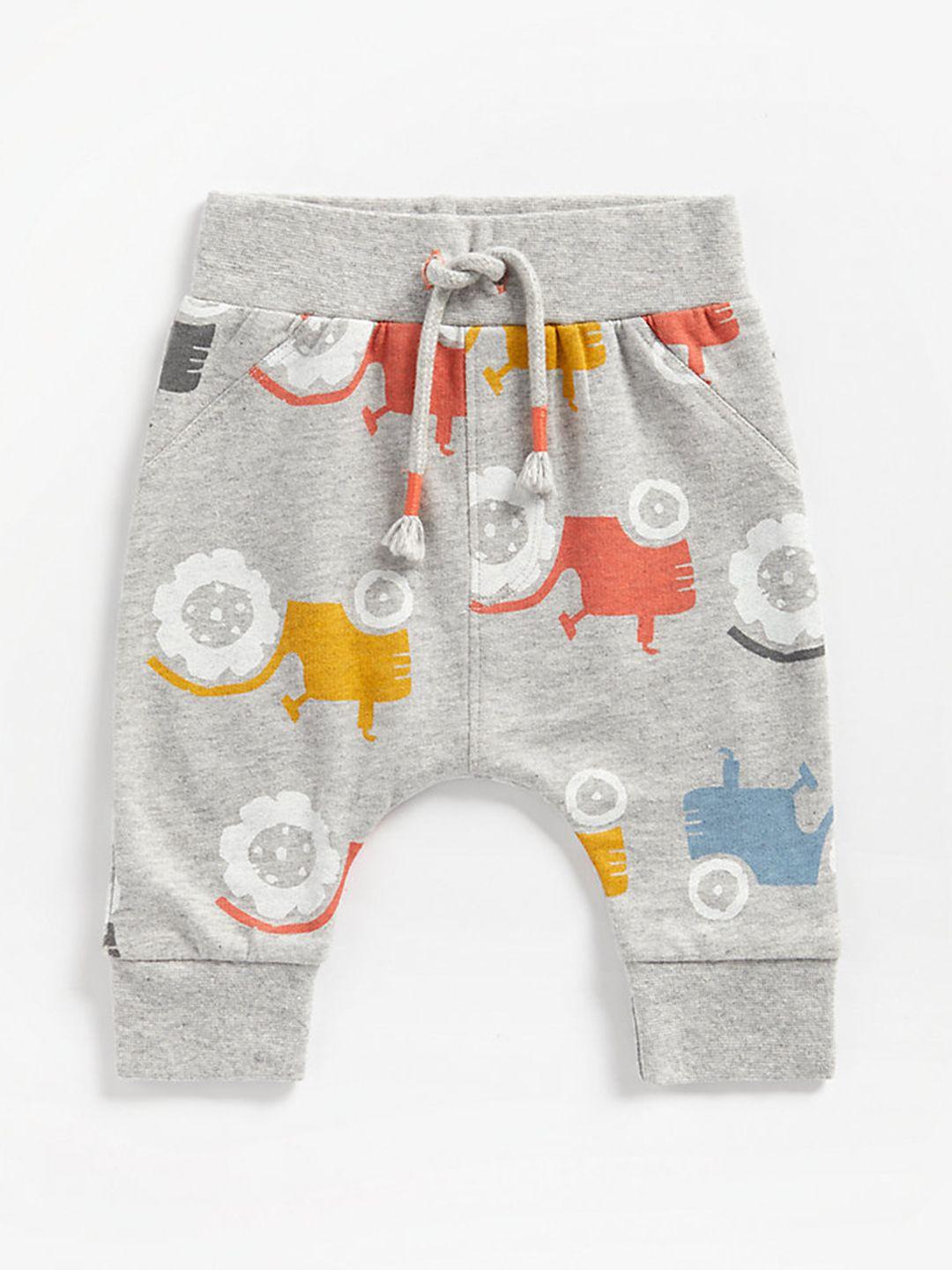 mothercare boys grey tractor print joggers