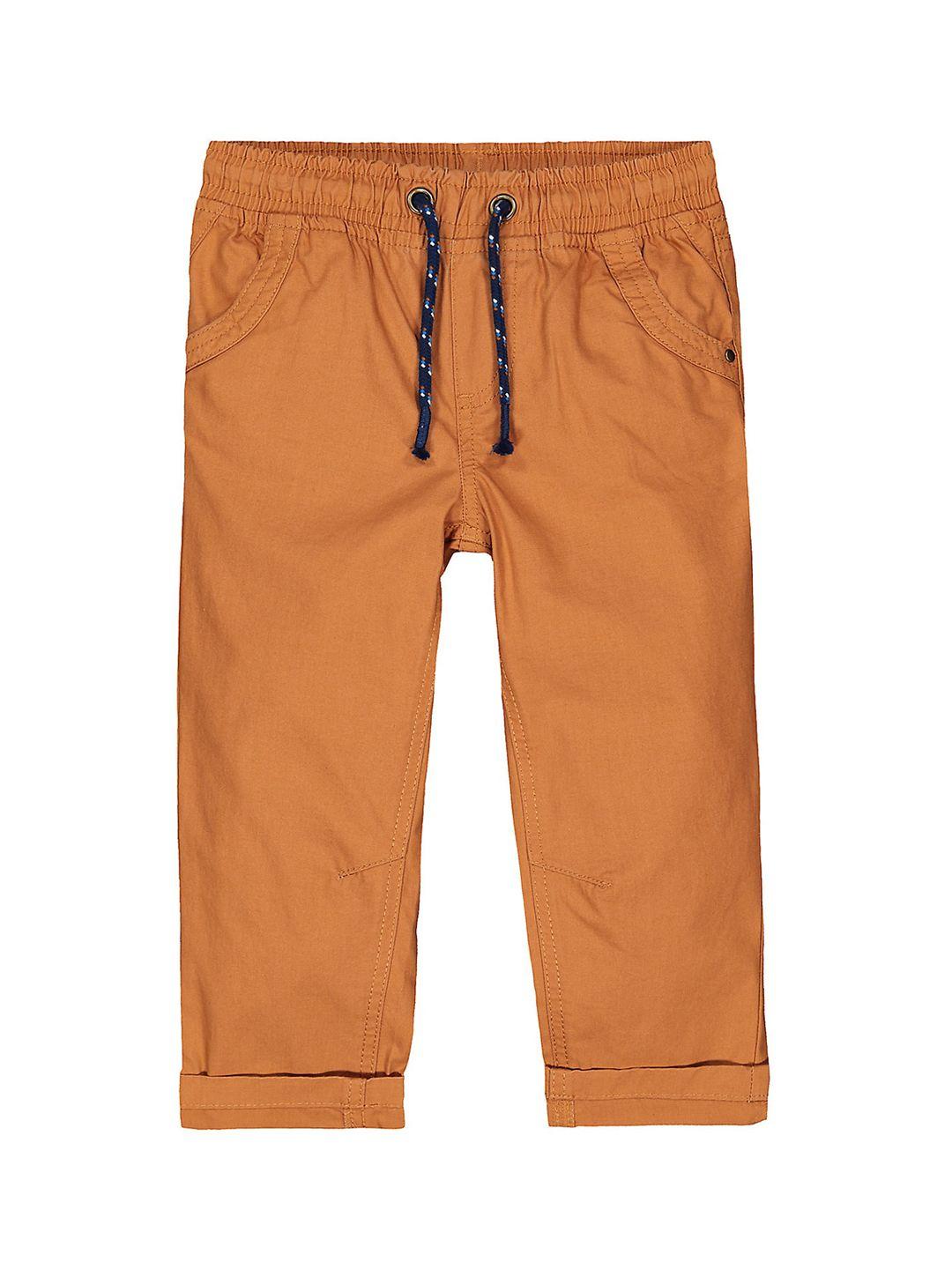 mothercare boys mid-rise casual pure cotton trousers
