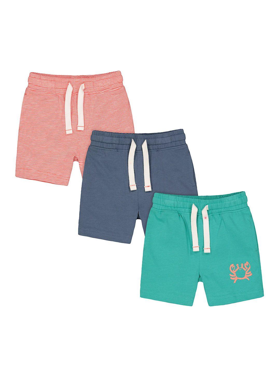 mothercare boys pack of 3 pure cotton shorts