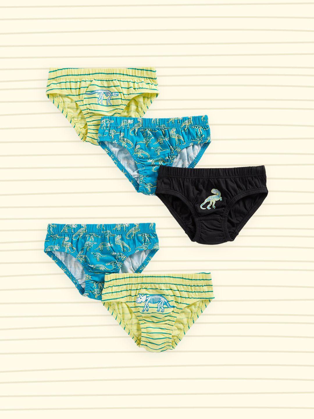 mothercare boys pack of 5 dino printed briefs 410261700009