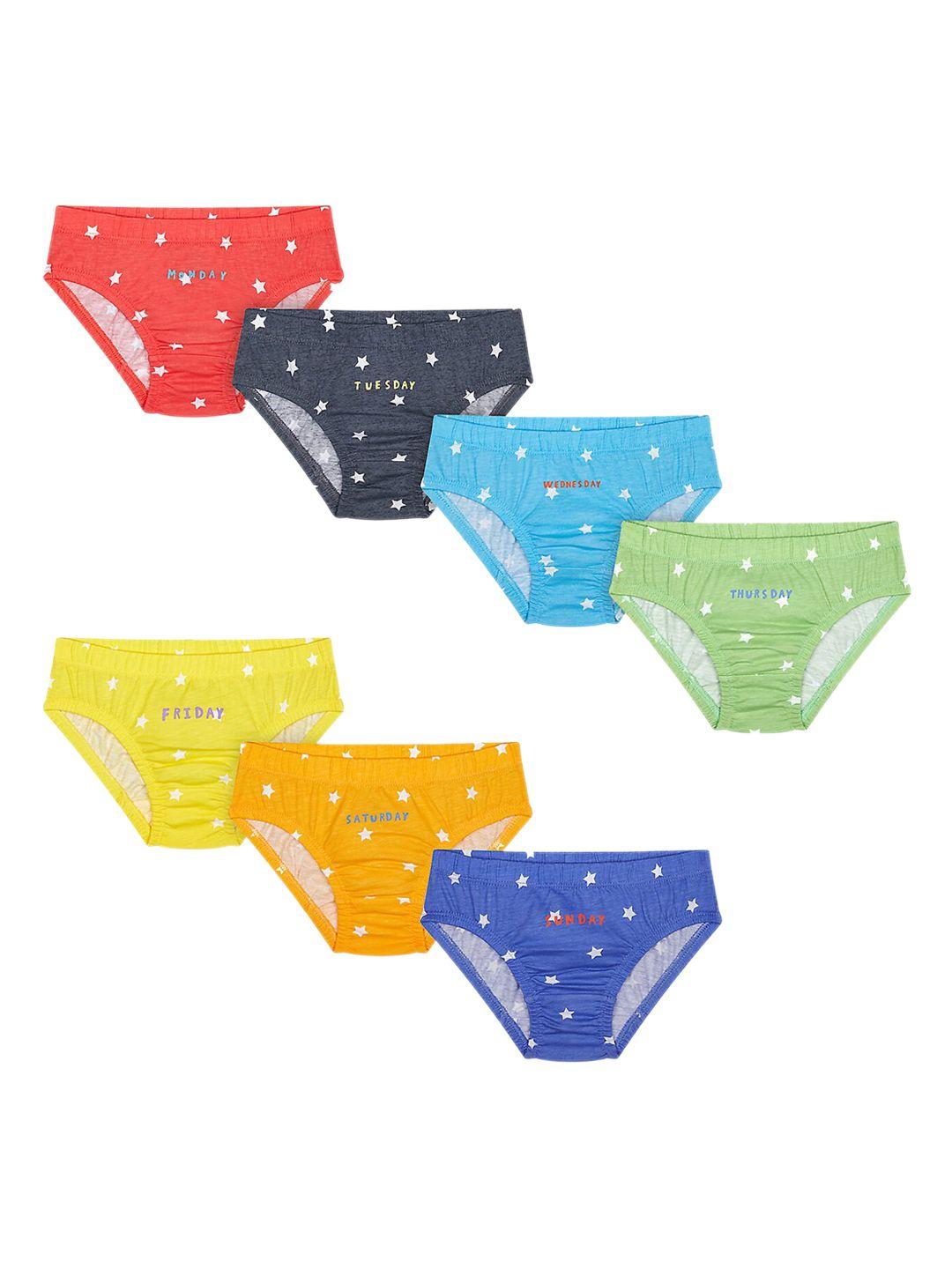 mothercare boys pack of 7 printed cotton basic briefs 410259734001