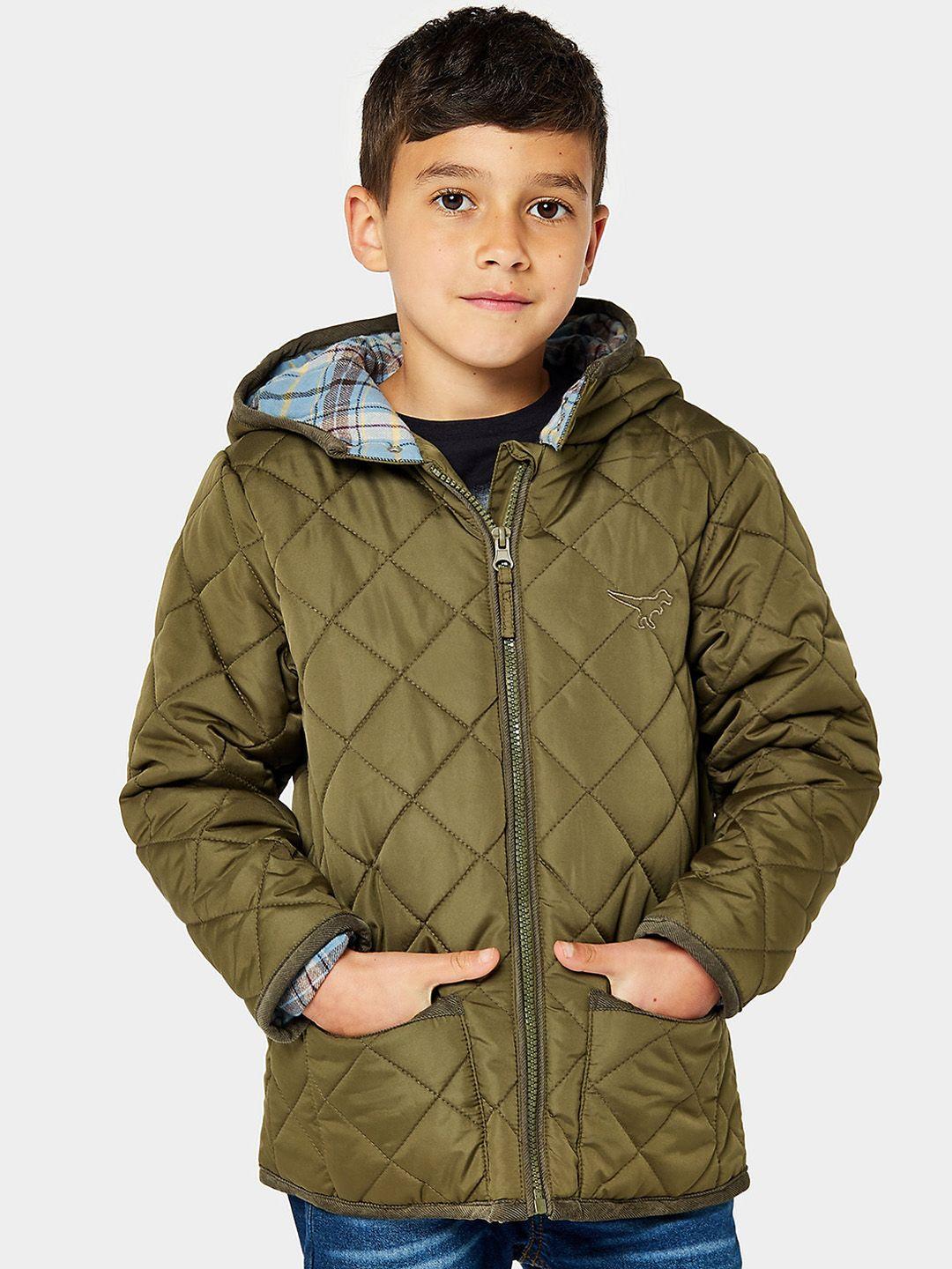 mothercare boys quilted hooded jacket