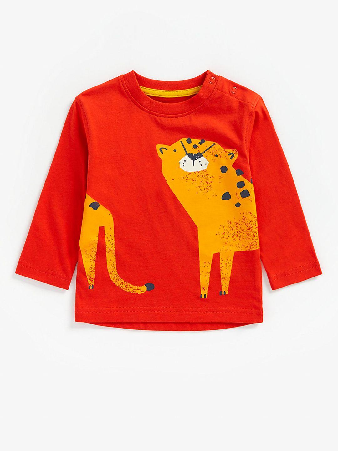 mothercare boys red printed t-shirt