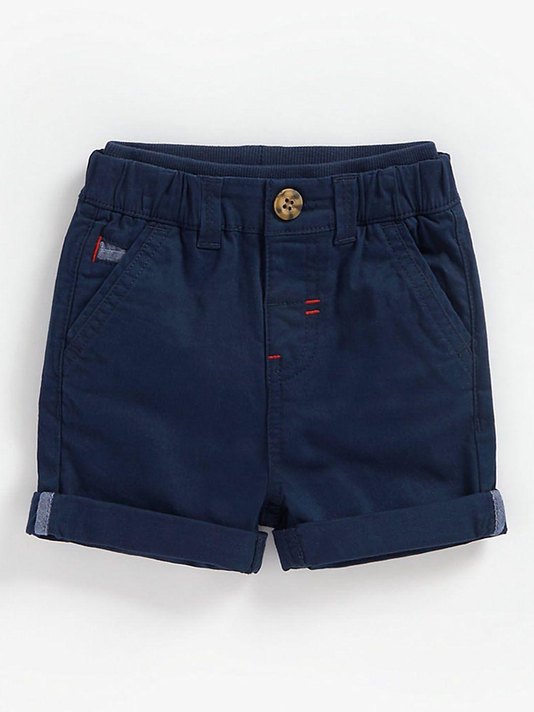 mothercare boys solid pure cotton shorts