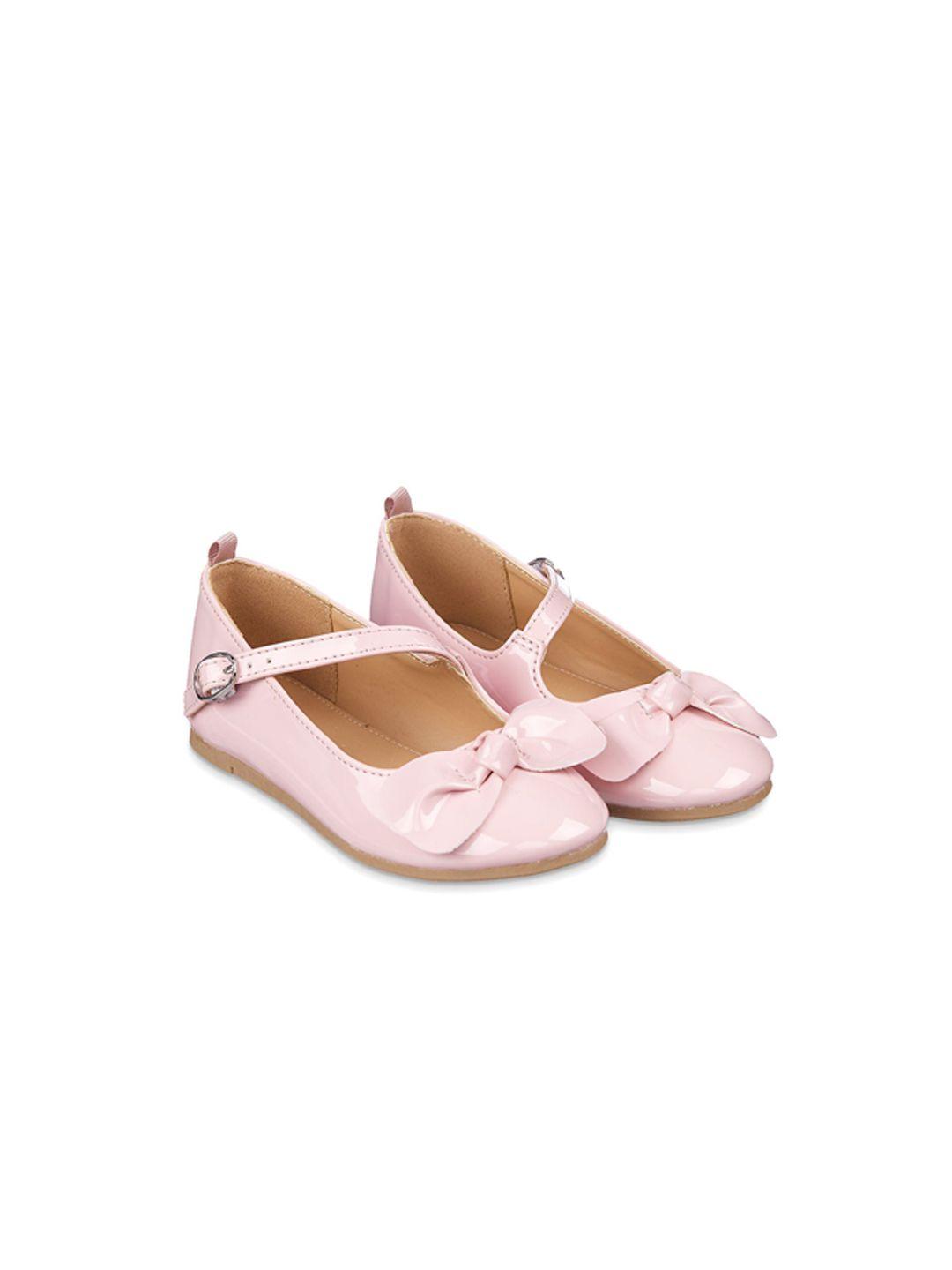 mothercare girls pink mary janes with bows