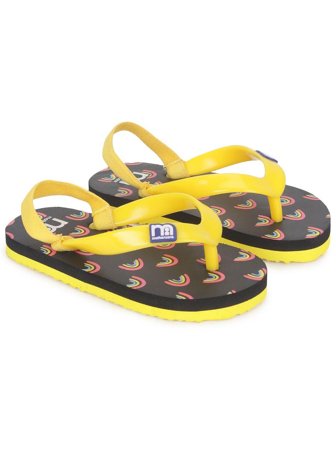 mothercare girls printed thong flip-flops